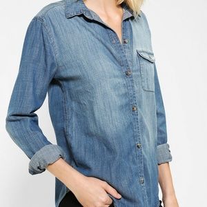 Urban Outfitters BDG Blue Soft Button Down Shirt